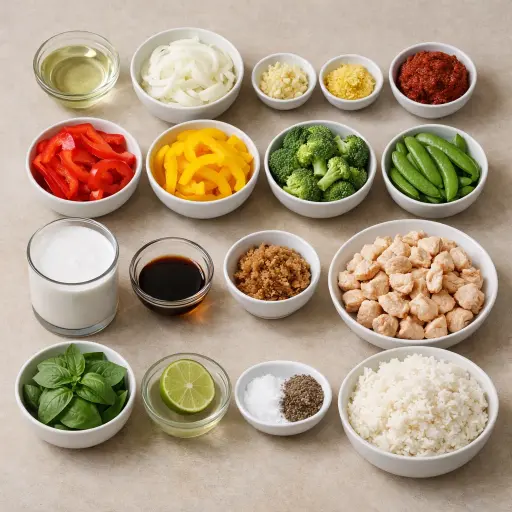 Ingredients for Fiery Thai Red Curry