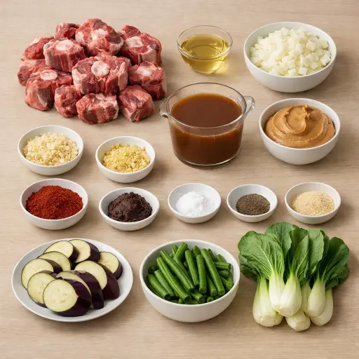 Ingredients for Filipino Kare-Kare