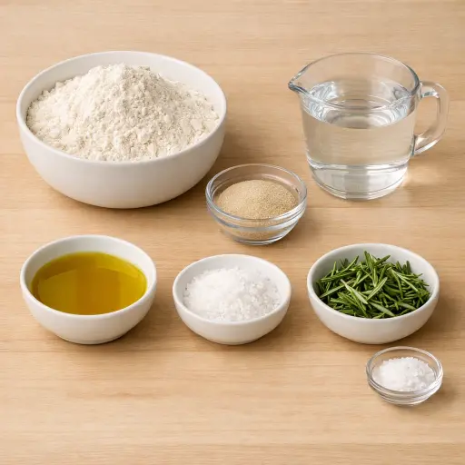 Ingredients for Focaccia Bread