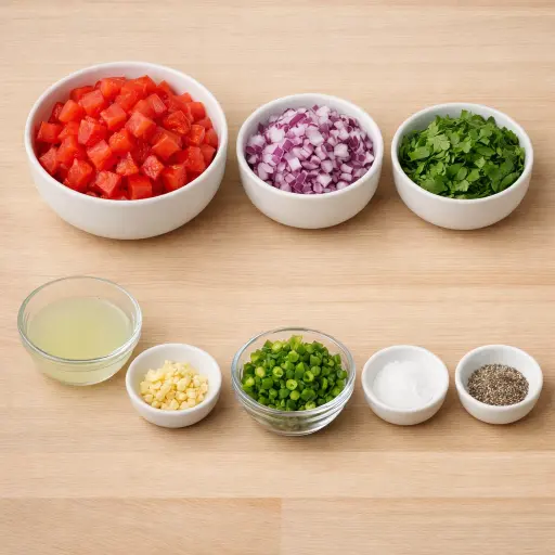 Ingredients for Fresh Tomato Salsa