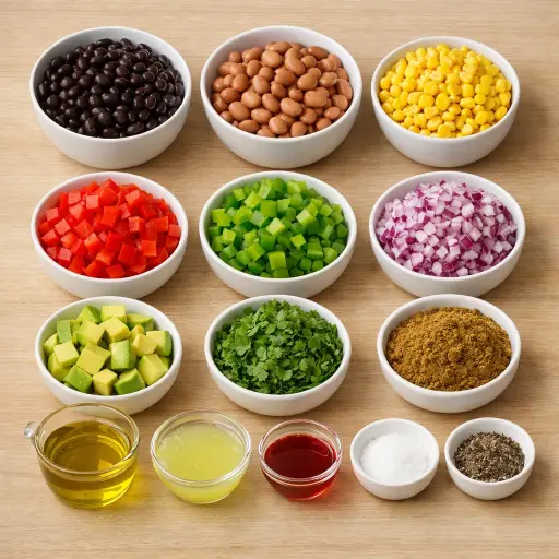 Ingredients for Frontier Bean Salad