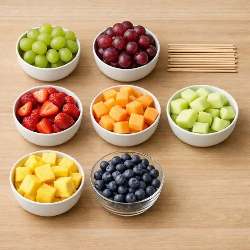 Ingredients for Fruit Kabobs