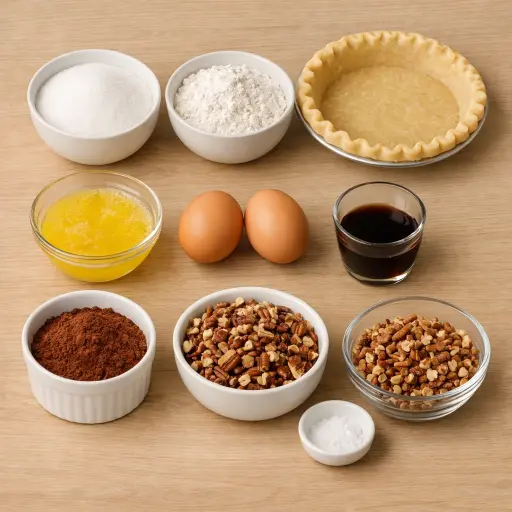 Ingredients for Fudge Delight Pie