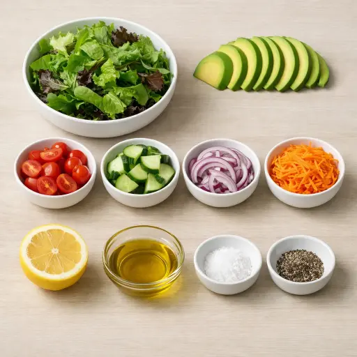 Ingredients for Garden Fresh Mixed Greens