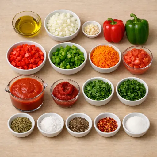 Ingredients for Garden-Fresh Spaghetti Sauce