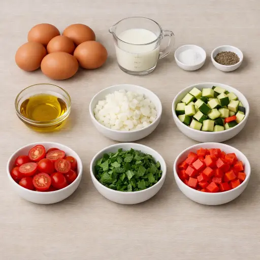 Ingredients for Garden Harvest Frittata