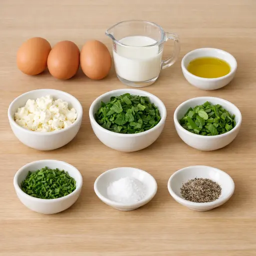 Ingredients for Garden Herb Omelette