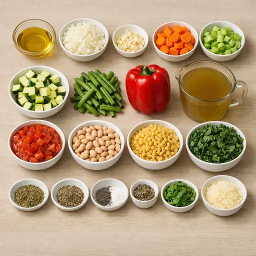 Ingredients for Garden Minestrone Soup