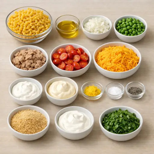 Ingredients for Garden Tuna Casserole