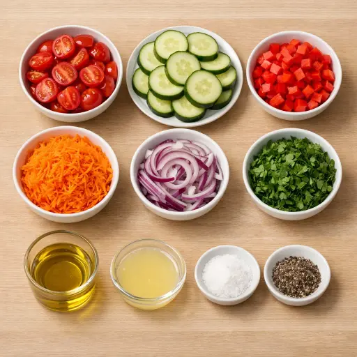 Ingredients for Garden Vegetable Medley