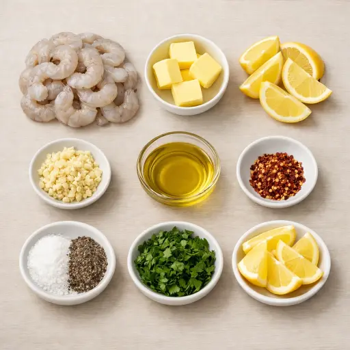 Ingredients for Garlic Butter Shrimp