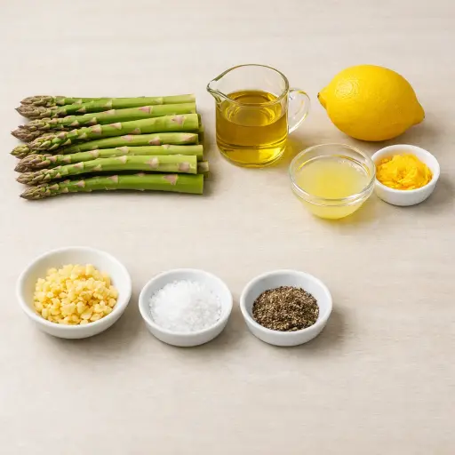 Ingredients for Garlic Lemon Oven-Roasted Asparagus