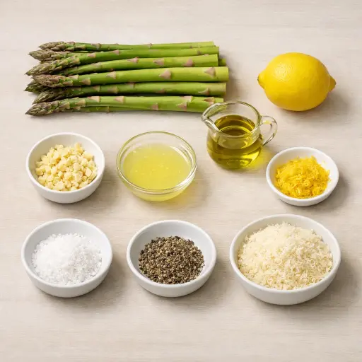 Ingredients for Garlic Lemon Roasted Asparagus