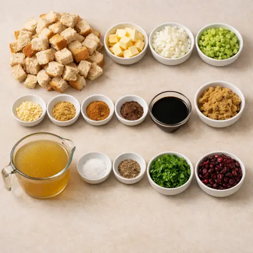 Ingredients for Gingerbread Stuffing