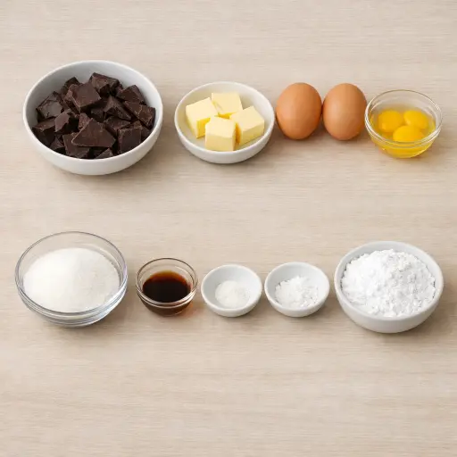 Ingredients for Gluten-Free Chocolate Soufflé