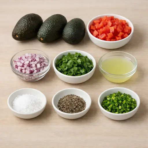Ingredients for Goal Getter Guacamole