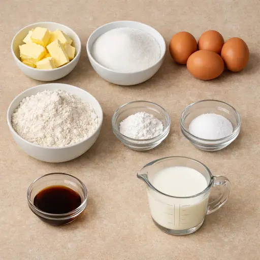 Ingredients for Golden Butter Delight