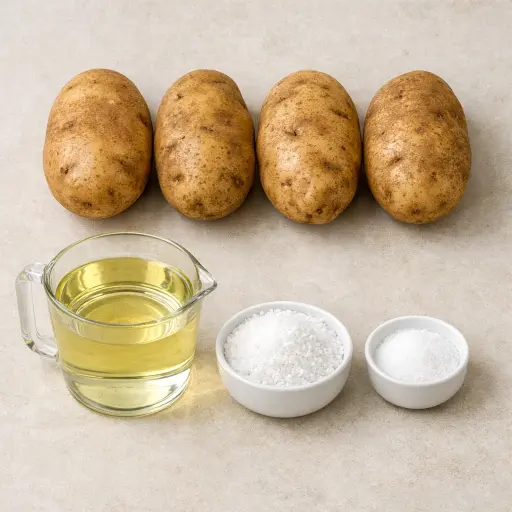 Ingredients for Golden Crisp Potato Fries