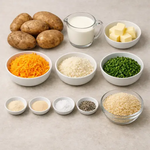 Ingredients for Golden Crispy Potato Casserole