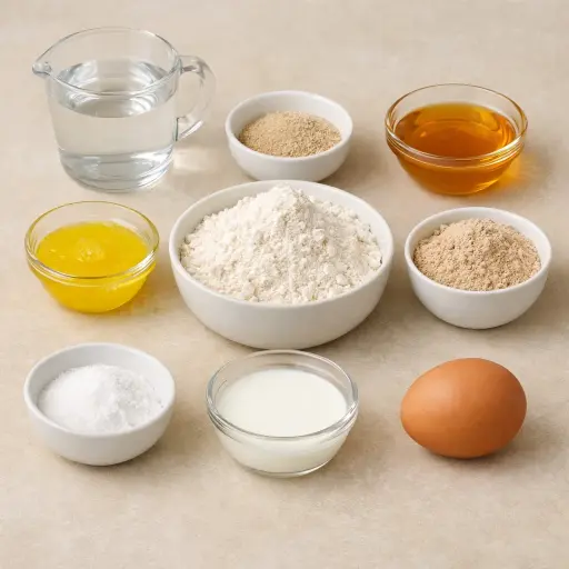 Ingredients for Golden Harvest Amish Bread