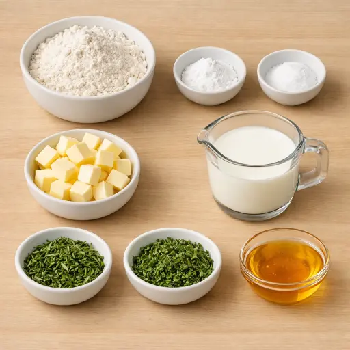 Ingredients for Golden Herb Biscuits