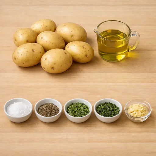 Ingredients for Golden Herb-Roasted Potatoes