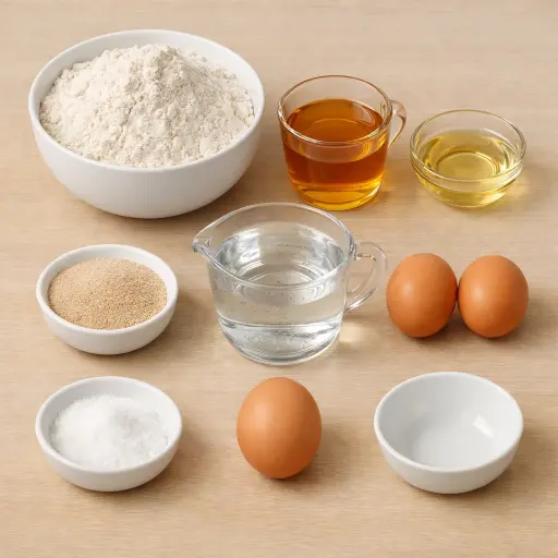 Ingredients for Golden Honey Challah