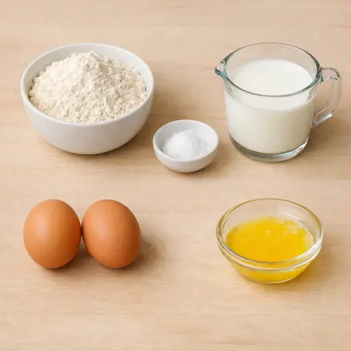 Ingredients for Golden Popover Delights