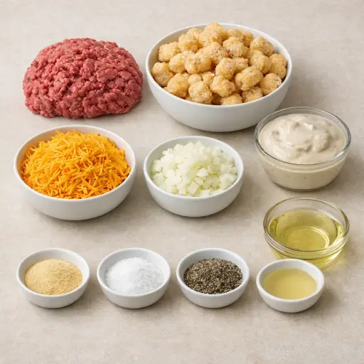 Ingredients for Golden Potato Bake