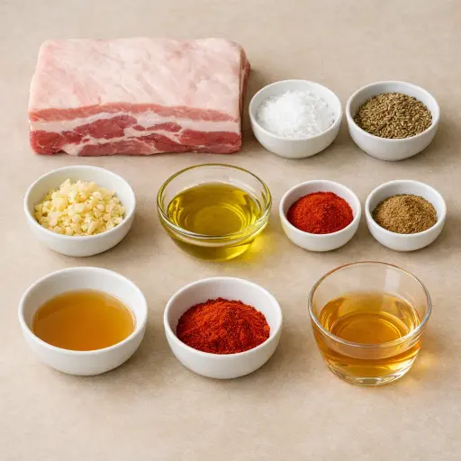 Ingredients for Golden Roast Pork Belly