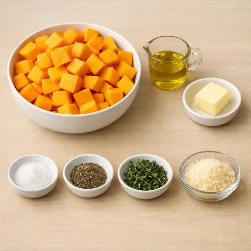 Ingredients for Golden Sauteed Butternut Delight