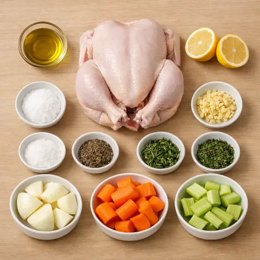 Ingredients for Grandma's Roast Chicken
