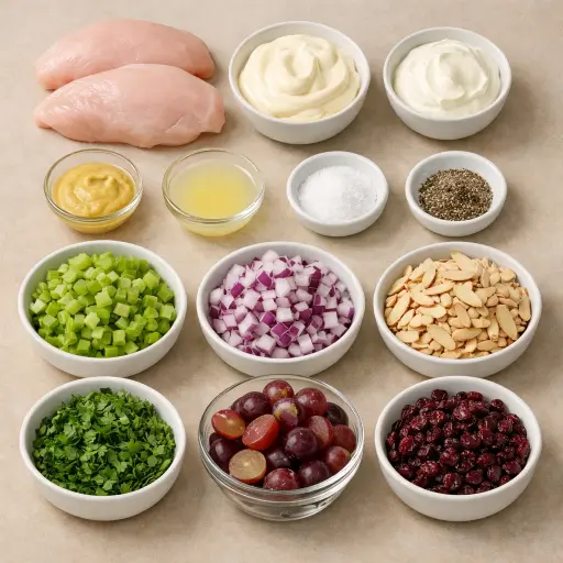 Ingredients for Great Chicken Salad