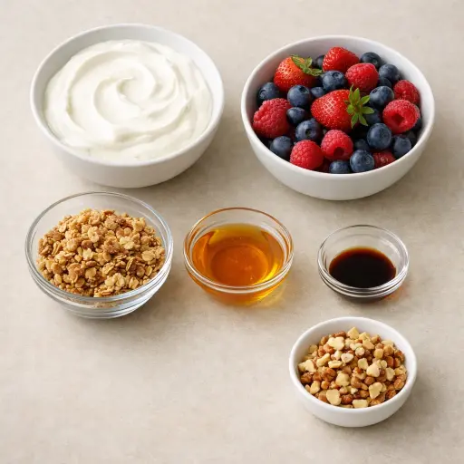 Ingredients for Greek Yogurt Parfait