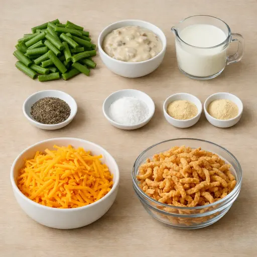 Ingredients for Green Bean Casserole