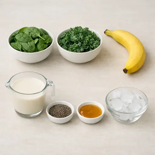Ingredients for Green Power Smoothie