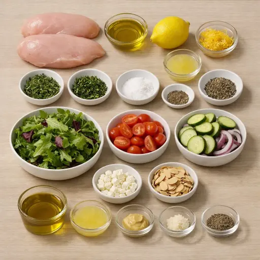 Ingredients for Grilled Lemon Herb Chicken Salad