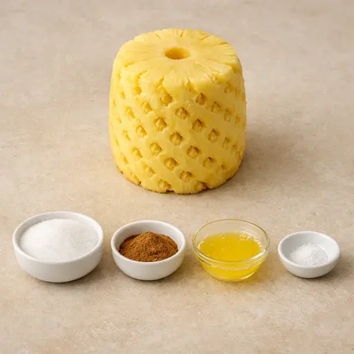 Ingredients for Grilled Pineapple with Cinnamon Sugar