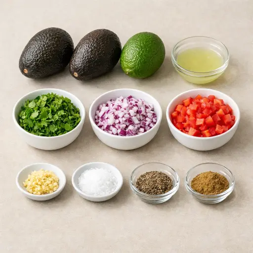 Ingredients for Guacamole