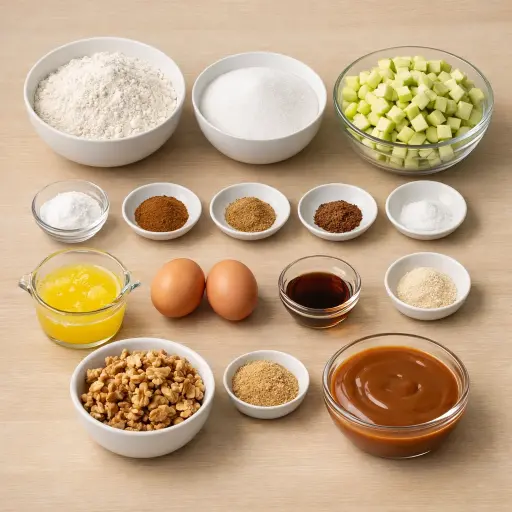 Ingredients for Harvest Apple Spice Cake