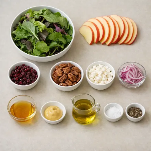 Ingredients for Harvest Greens Salad