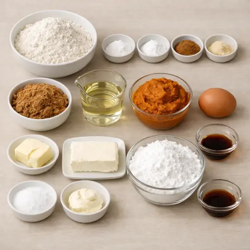 Ingredients for Harvest Pumpkin Sandwich Cookies