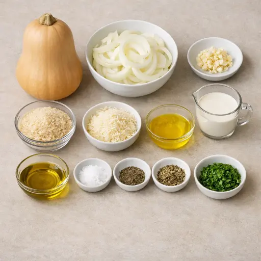 Ingredients for Harvest Squash Casserole