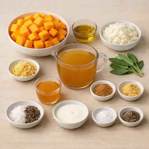 Ingredients for Harvest Squash Soup