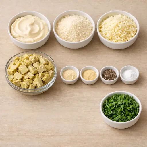 Ingredients for Hearty Artichoke Delight Dip