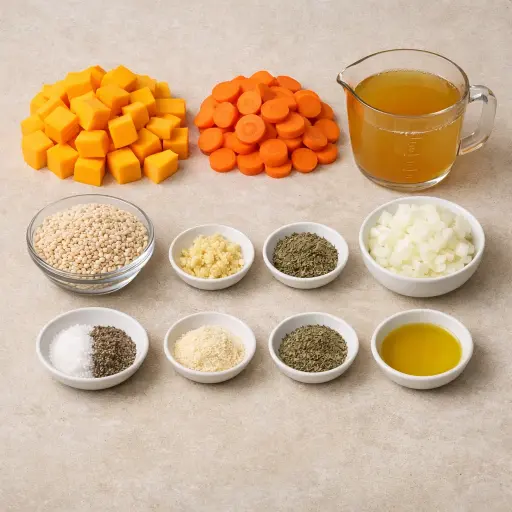 Ingredients for Hearty Autumn Crockpot Soup