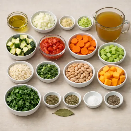 Ingredients for Hearty Autumn Minestrone