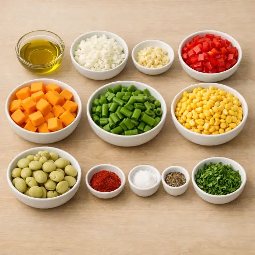 Ingredients for Hearty Autumn Succotash