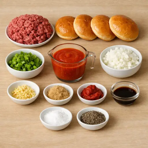 Ingredients for Hearty Beef Sandwiches