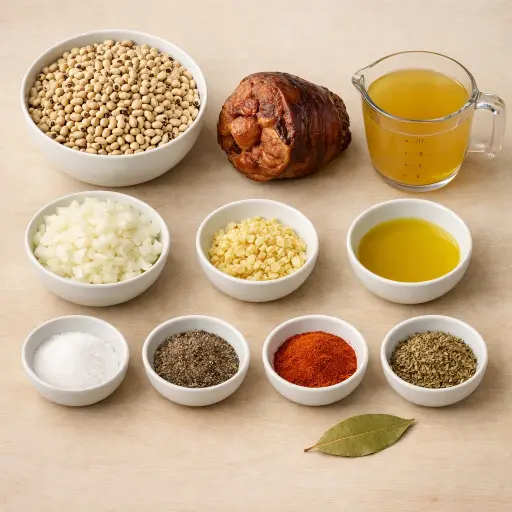 Ingredients for Hearty Black-Eyed Peas
